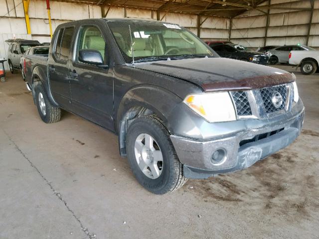 1N6AD07U55C423287 - 2005 NISSAN FRONTIER C GRAY photo 1