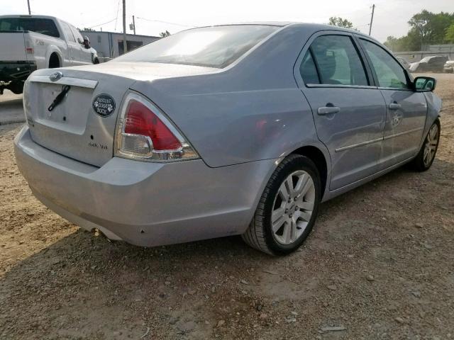 3FAFP08146R110275 - 2006 FORD FUSION SEL SILVER photo 4