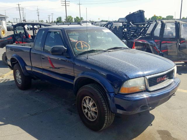 1GTCT19X338155965 - 2003 GMC SONOMA BLUE photo 1