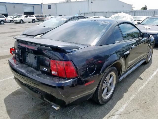 1FAFP42X82F234772 - 2002 FORD MUSTANG GT BLACK photo 4