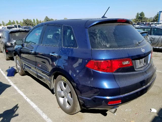 5J8TB18557A017377 - 2007 ACURA RDX TECHNO BLUE photo 3