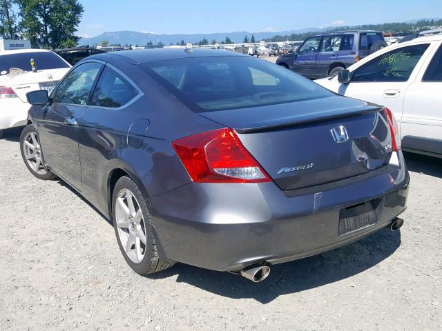 1HGCS2B86CA003863 - 2012 HONDA ACCORD EXL GRAY photo 3