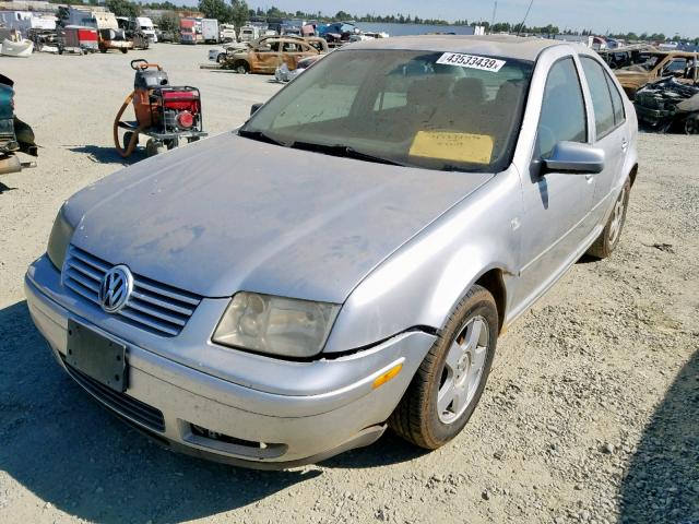 3VWST29M21M003060 - 2001 VOLKSWAGEN JETTA GLS SILVER photo 2