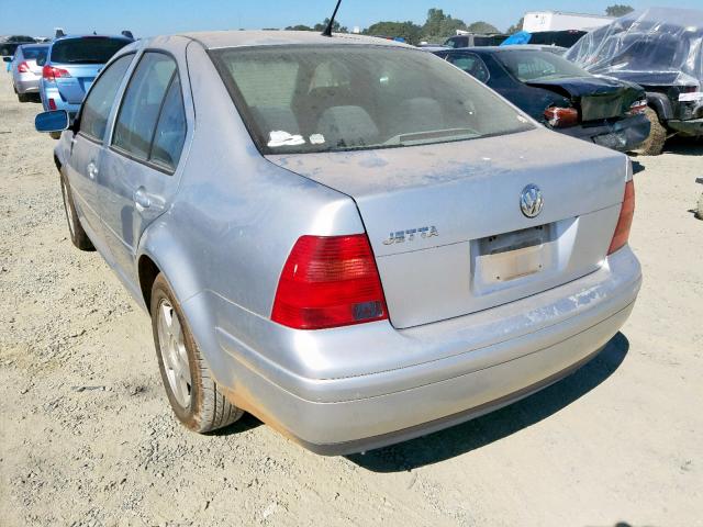 3VWST29M21M003060 - 2001 VOLKSWAGEN JETTA GLS SILVER photo 3