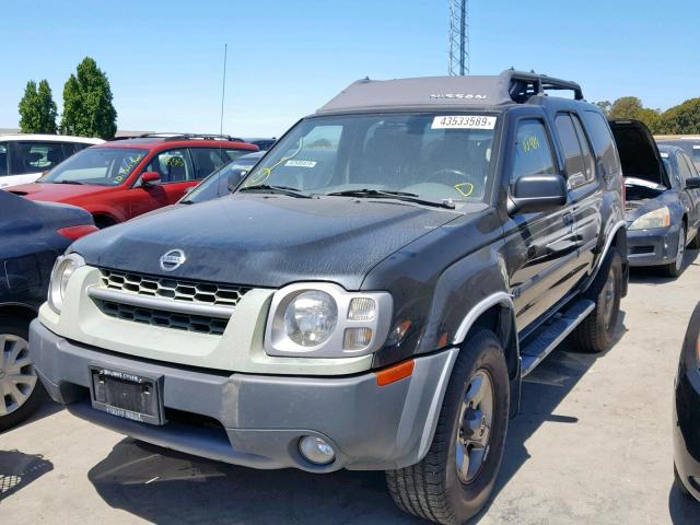 5N1ED28T93C654532 - 2003 NISSAN XTERRA XE BLACK photo 2