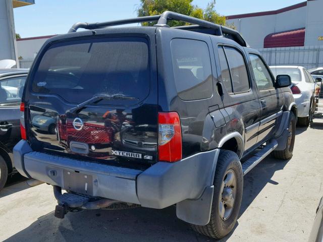 5N1ED28T93C654532 - 2003 NISSAN XTERRA XE BLACK photo 4