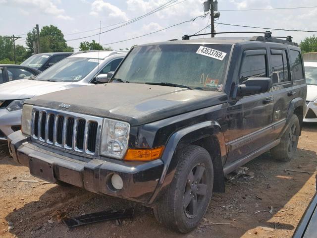 1J8HG48K48C164382 - 2008 JEEP COMMANDER BLACK photo 2