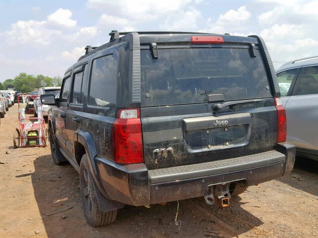 1J8HG48K48C164382 - 2008 JEEP COMMANDER BLACK photo 3