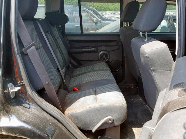 1J8HG48K48C164382 - 2008 JEEP COMMANDER BLACK photo 6