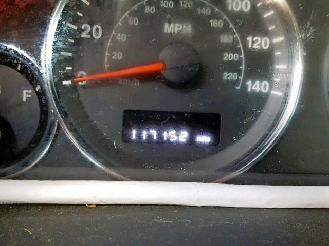 1J8HG48K48C164382 - 2008 JEEP COMMANDER BLACK photo 8