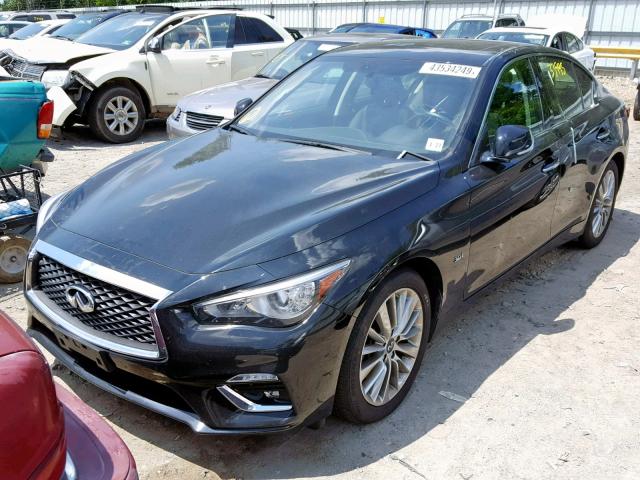 JN1EV7AR9JM440714 - 2018 INFINITI Q50 LUXE BLACK photo 2