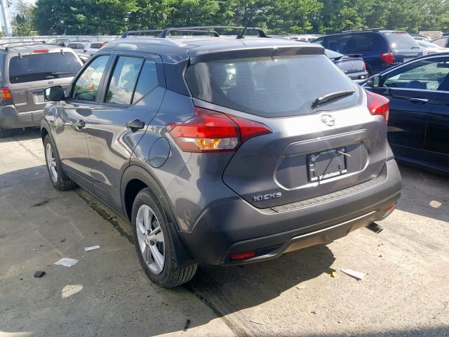 3N1CP5CU5KL511264 - 2019 NISSAN KICKS S GRAY photo 3