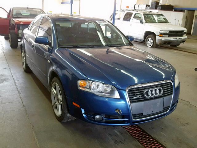 WAUDF78E27A205717 - 2007 AUDI A4 2.0T QU BLUE photo 1