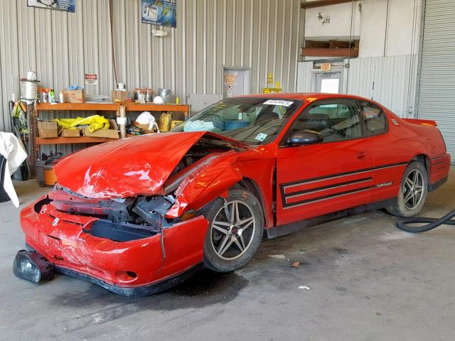 2G1WZ121249392799 - 2004 CHEVROLET MONTE CARL წითელი ფოტო 2