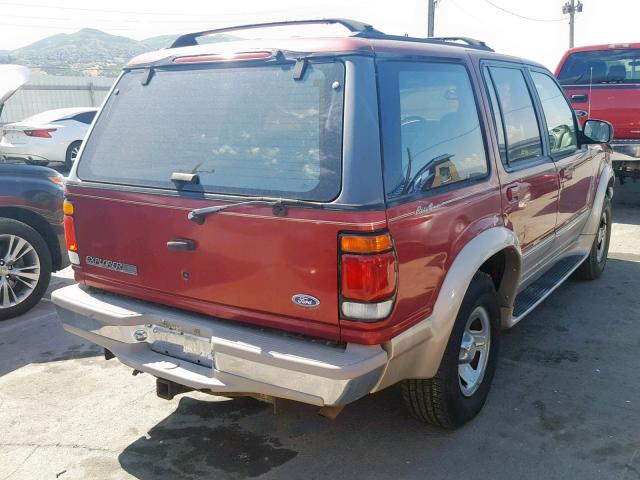 1FMDU35P8VZA93345 - 1997 FORD EXPLORER RED photo 4