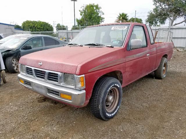 1N6SD16S3VC328902 - 1997 NISSAN TRUCK KING RED photo 2