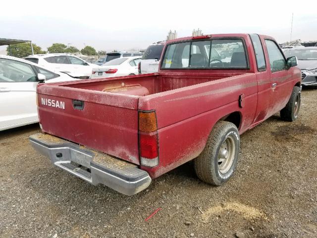 1N6SD16S3VC328902 - 1997 NISSAN TRUCK KING RED photo 4