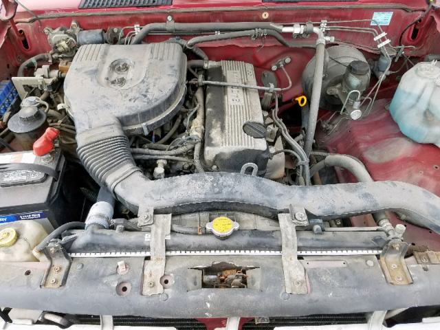 1N6SD16S3VC328902 - 1997 NISSAN TRUCK KING RED photo 7