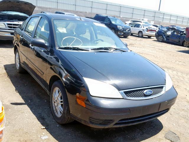 1FAFP34N57W233074 - 2007 FORD FOCUS ZX4 BLACK photo 1