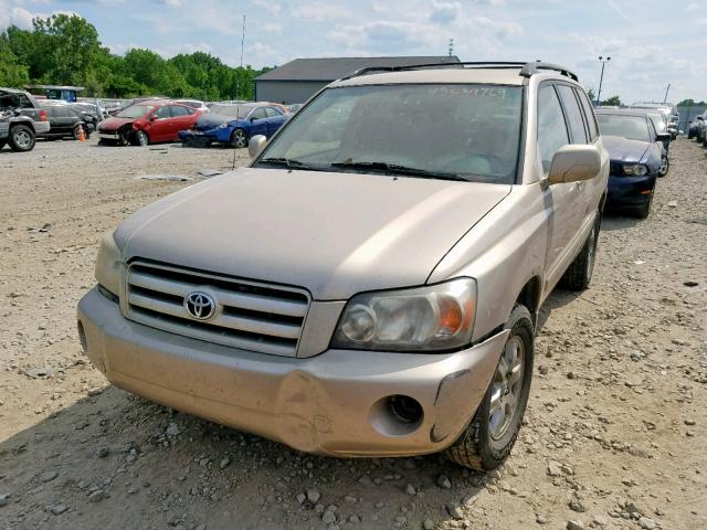 JTEDP21A450048863 - 2005 TOYOTA HIGHLANDER GOLD photo 2