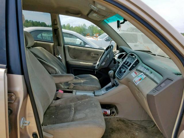 JTEDP21A450048863 - 2005 TOYOTA HIGHLANDER GOLD photo 5