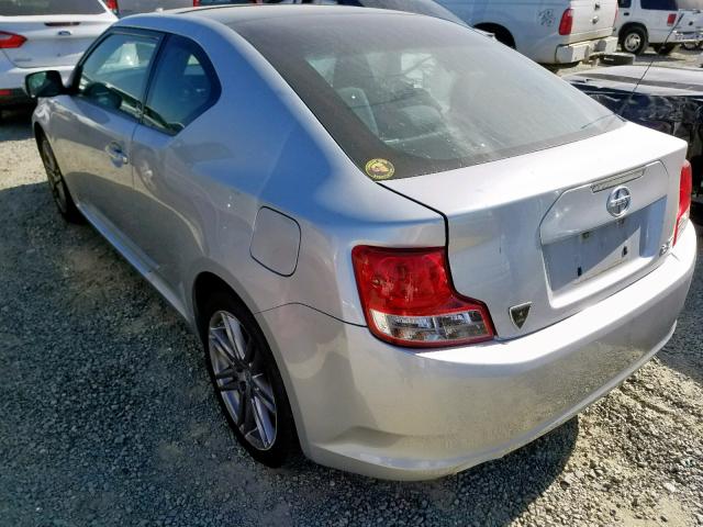 JTKJF5C72B3004747 - 2011 TOYOTA SCION TC ვერცხლისფერი ფოტო 3