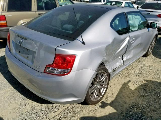 JTKJF5C72B3004747 - 2011 TOYOTA SCION TC ვერცხლისფერი ფოტო 4
