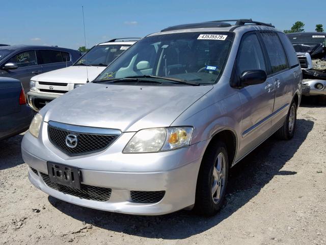 JM3LW28A530373616 - 2003 MAZDA MPV WAGON SILVER photo 2