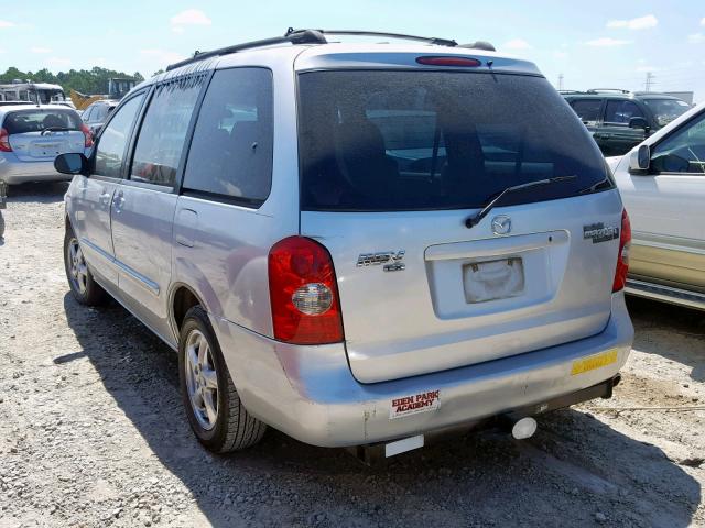 JM3LW28A530373616 - 2003 MAZDA MPV WAGON SILVER photo 3