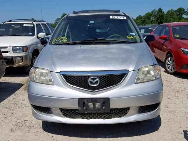 JM3LW28A530373616 - 2003 MAZDA MPV WAGON SILVER photo 9