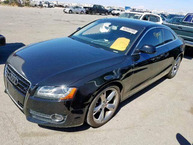 WAUDK78T09A049481 - 2009 AUDI A5 QUATTRO BLACK photo 2