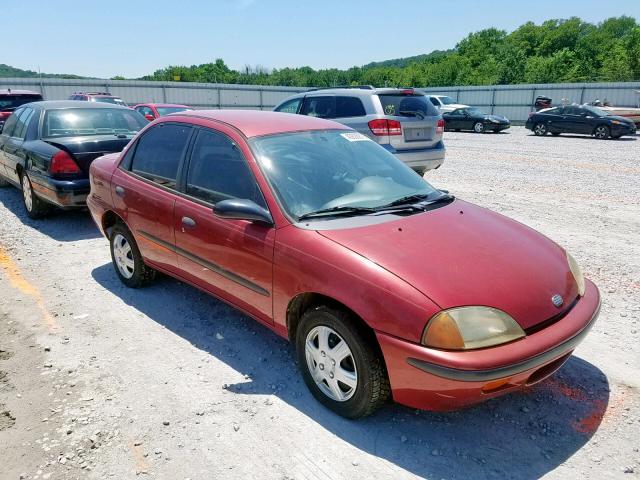 2C1MR5298V6756462 - 1997 GEO METRO LSI RED photo 1