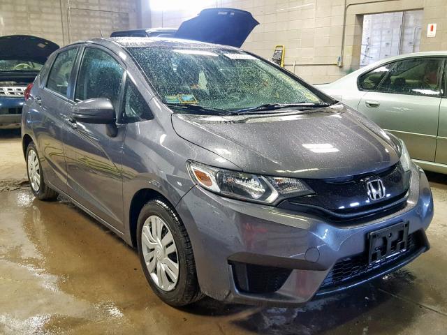 3HGGK5H59FM721172 - 2015 HONDA FIT LX GRAY photo 1