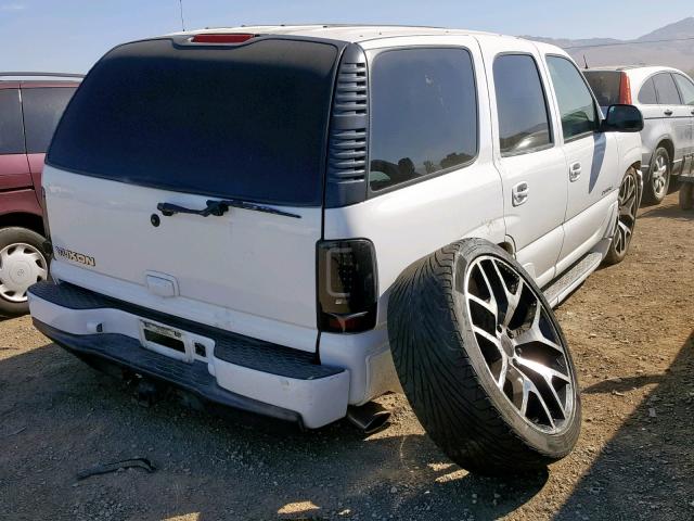 1GKEK63U11J204615 - 2001 GMC YUKON DENA WHITE photo 4