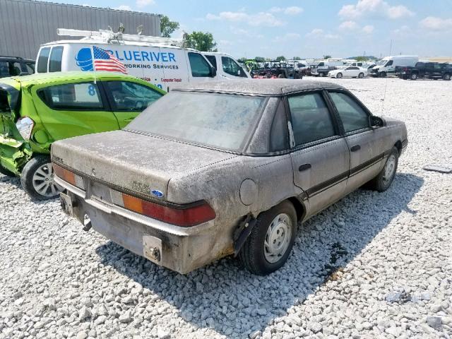 1FAPP36X0MK111745 - 1991 FORD TEMPO GL SILVER photo 4