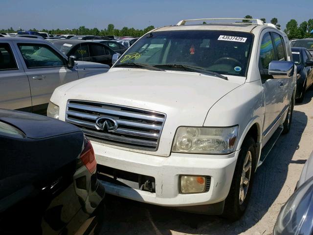 5N3AA08A15N806666 - 2005 INFINITI QX56 WHITE photo 2