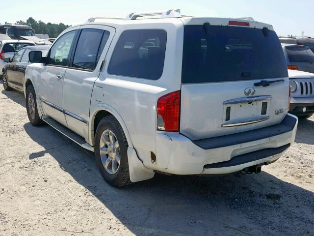 5N3AA08A15N806666 - 2005 INFINITI QX56 WHITE photo 3