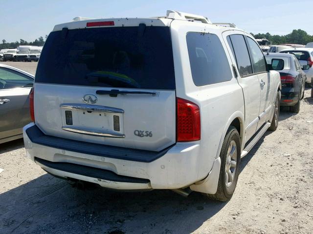 5N3AA08A15N806666 - 2005 INFINITI QX56 WHITE photo 4