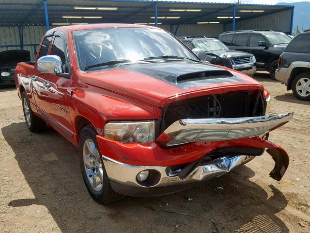 1D7HA18D55S292453 - 2005 DODGE RAM 1500 S RED photo 1