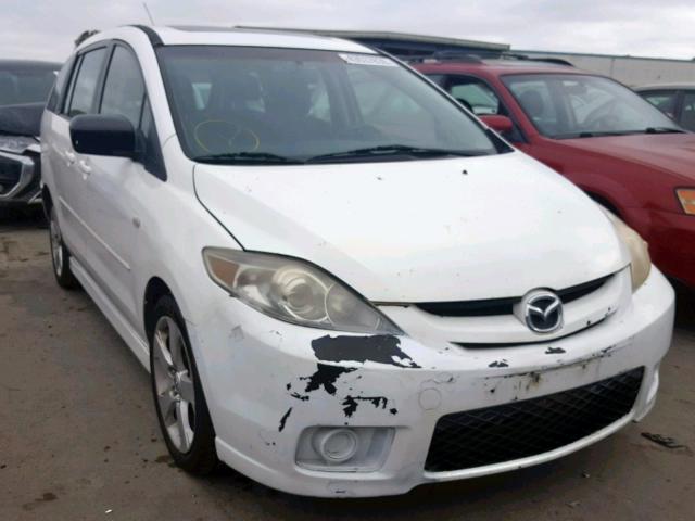 JM1CR29L660101371 - 2006 MAZDA 5 WHITE photo 1