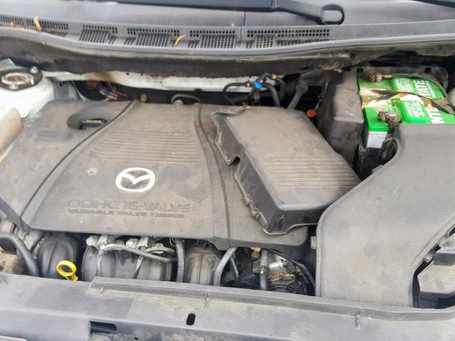 JM1CR29L660101371 - 2006 MAZDA 5 WHITE photo 7