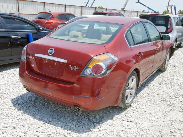 1N4BL21E08C168338 - 2008 NISSAN ALTIMA 3.5 RED photo 4