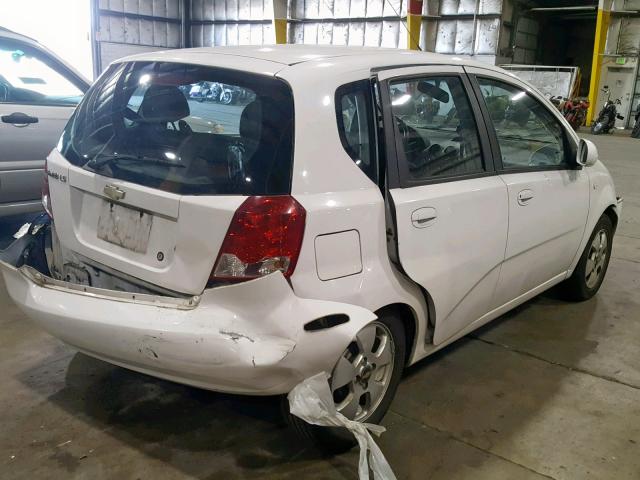 KL1TD666X6B615319 - 2006 CHEVROLET AVEO BASE Ağ foto 4