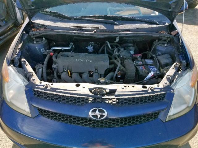 JTKKT604260171503 - 2006 TOYOTA SCION XA BLUE photo 7