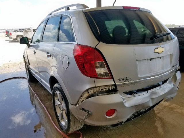 3GNAL3EK1ES578977 - 2014 CHEVROLET CAPTIVA LT SILVER photo 3