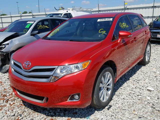 4T3ZA3BB5FU096409 - 2015 TOYOTA VENZA LE RED photo 2