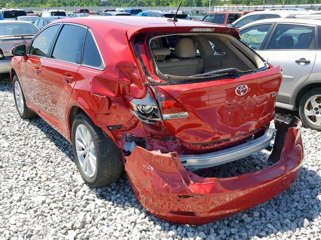 4T3ZA3BB5FU096409 - 2015 TOYOTA VENZA LE RED photo 3