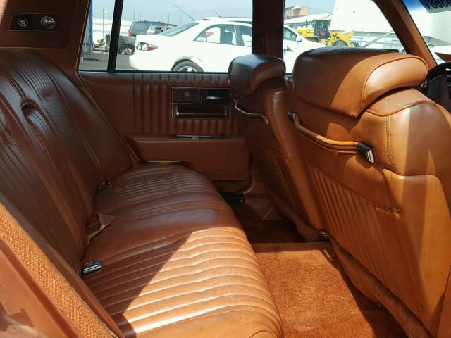 6S69R7Q472657 - 1977 CADILLAC SEVILLE ORANGE photo 6