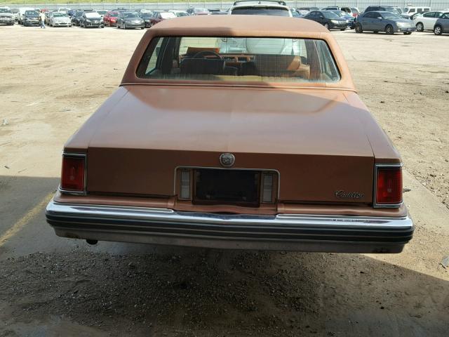 6S69R7Q472657 - 1977 CADILLAC SEVILLE ORANGE photo 9