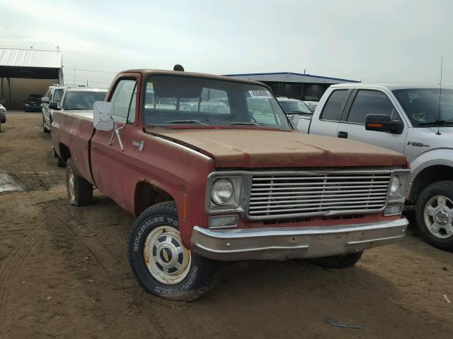 CKL246F355176 - 1987 CHEVROLET SCOTTSDALE MAROON photo 1